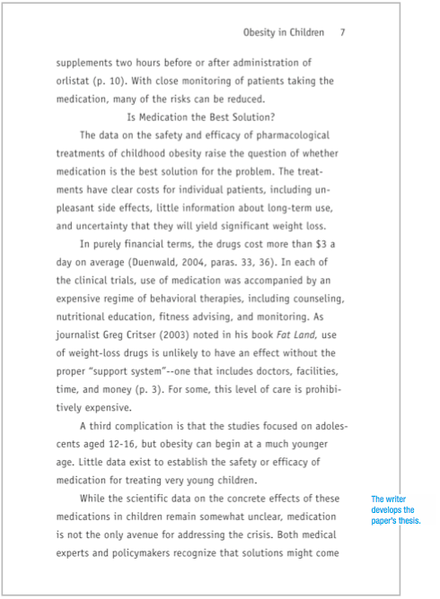 Reference page for research paper format