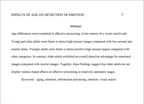 Essay title in apa