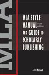 For graduate students, scholars and professional writers, the manual is called: MLA Style Manual and Guide to Scholarly Publishing, third edition.