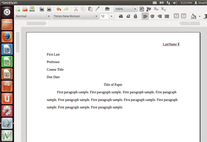 margins in mla format google docs