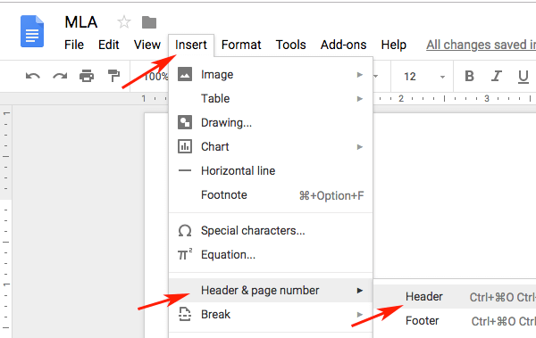 mark text as a heading google docs