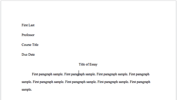 Essay format vs report format