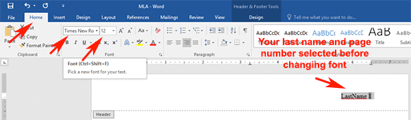 fonts in word 2016 examples