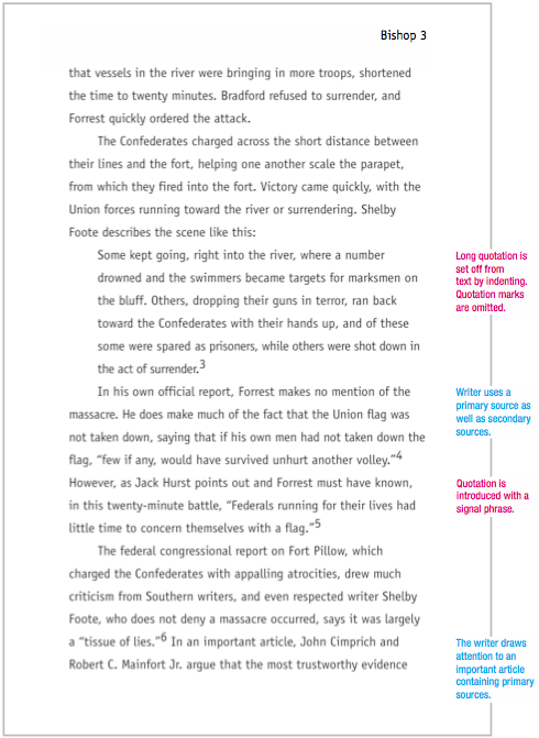 Chicago style writing format