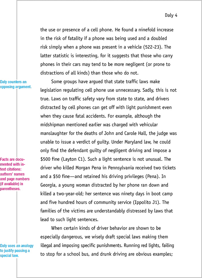 mla research paper format