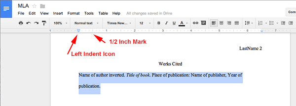 How To Make A Works Cited On Google Docs