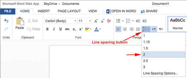 how to fix spacing in word 2010