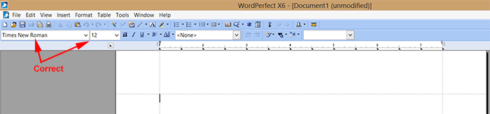 wordperfect-fontandsize